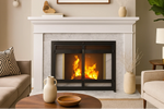 Fireplace Screen Wrought Iron Hinged Double Doors
