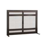 Fireplace Screen Wrought Iron Hinged Double Doors