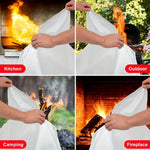 Fireproof Blanket Fiberglass Reusable 1076°F
