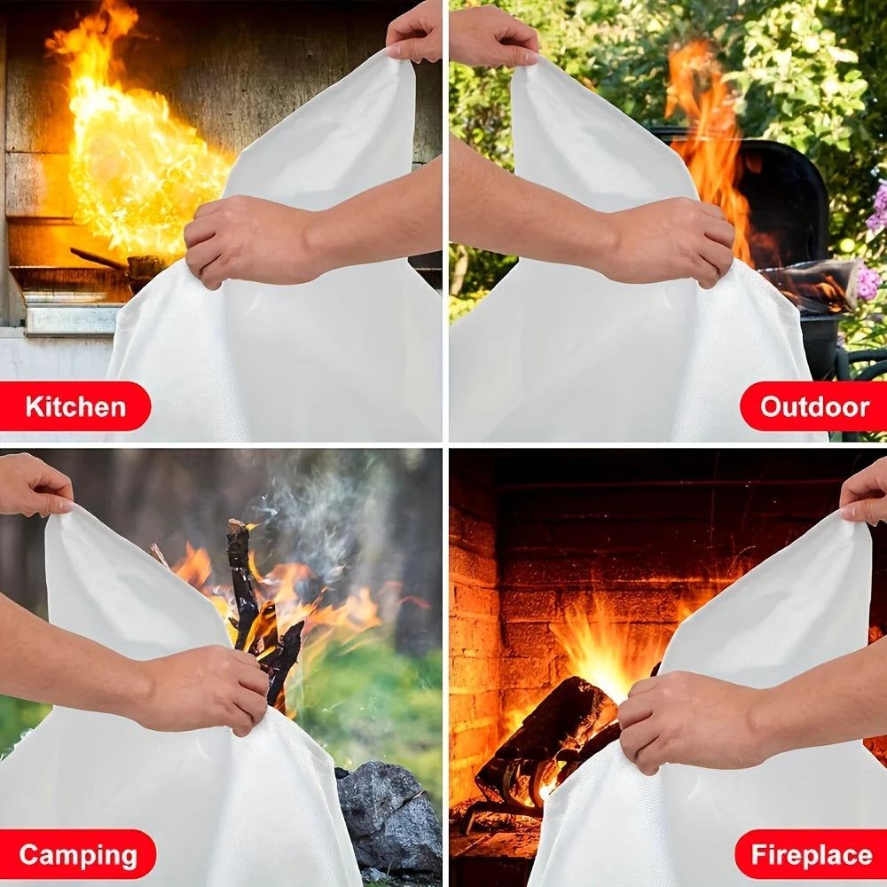 Fireproof Blanket Fiberglass Reusable 1076°F