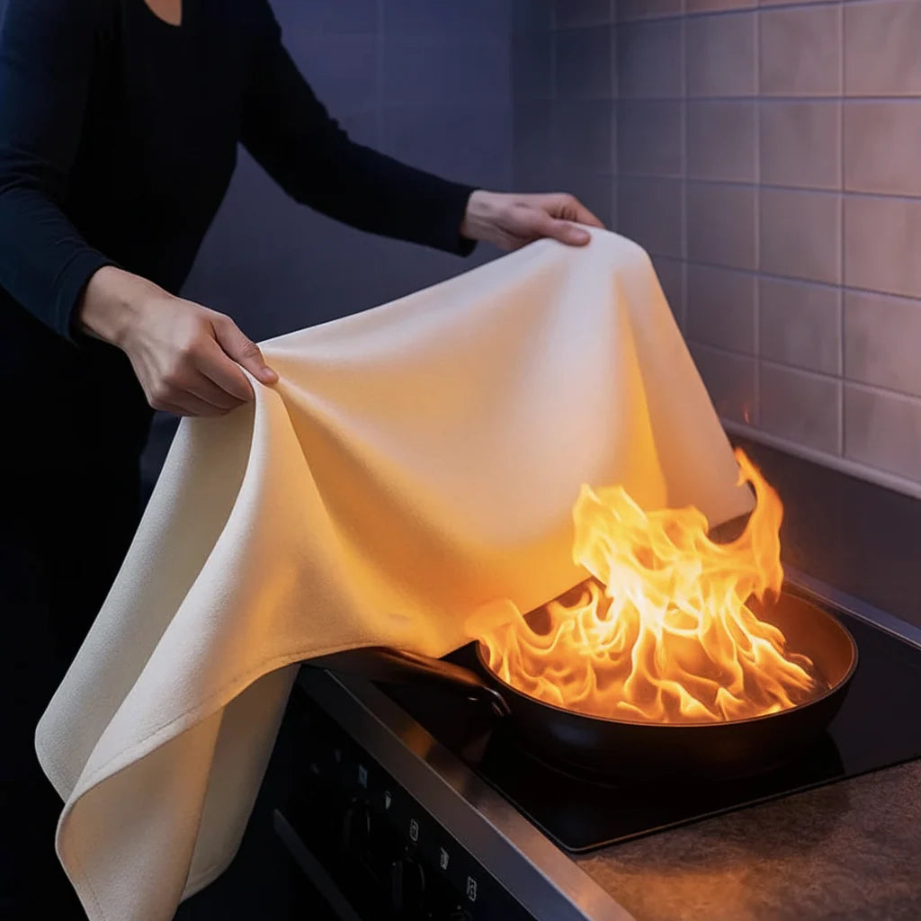 Fireproof Blanket Fiberglass Reusable 1076°F