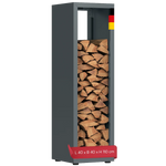 Firewood Rack Galvanized Steel Weather-Resistant Adjustable Feet