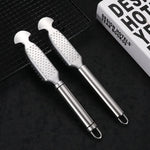 Fish Scaler 430 Stainless Steel Ergonomic Grip