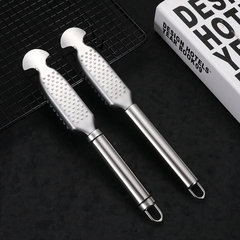 Fish Scaler 430 Stainless Steel Ergonomic Grip