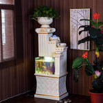 Fish Tank Roman Style White Finish