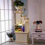 Fish Tank Roman Style White Finish
