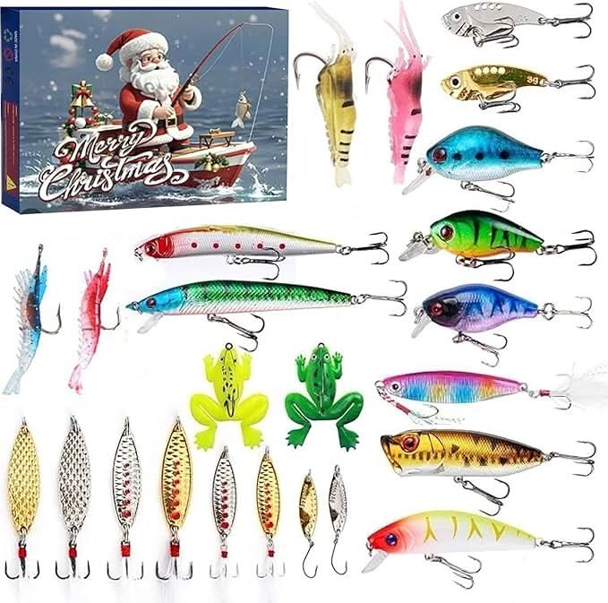 Fishing Advent Calendar 24 Compartments Lures & Hooks