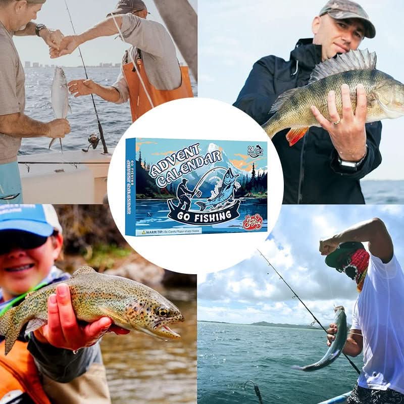 Fishing Advent Calendar 24 Compartments Lures & Hooks