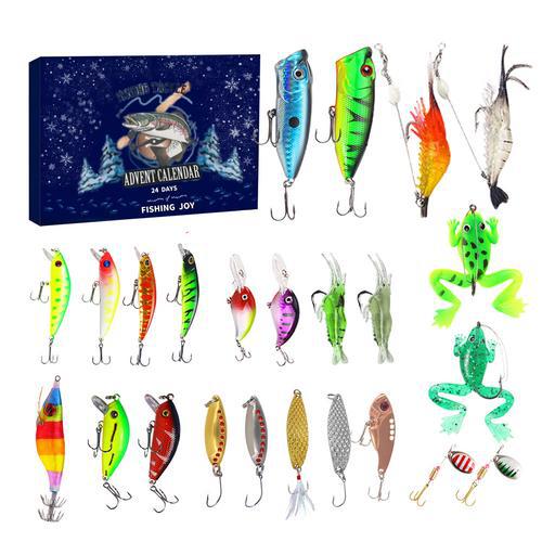 Fishing Advent Calendar 24-Day Assorted Tackle Set