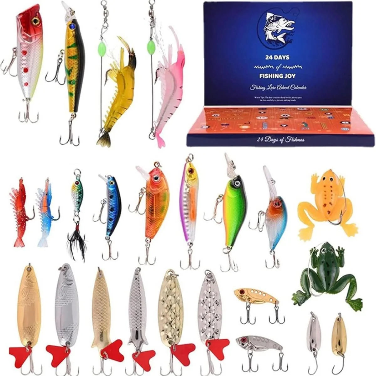 Fishing Advent Calendar 24-Day Tackle Surprise Set