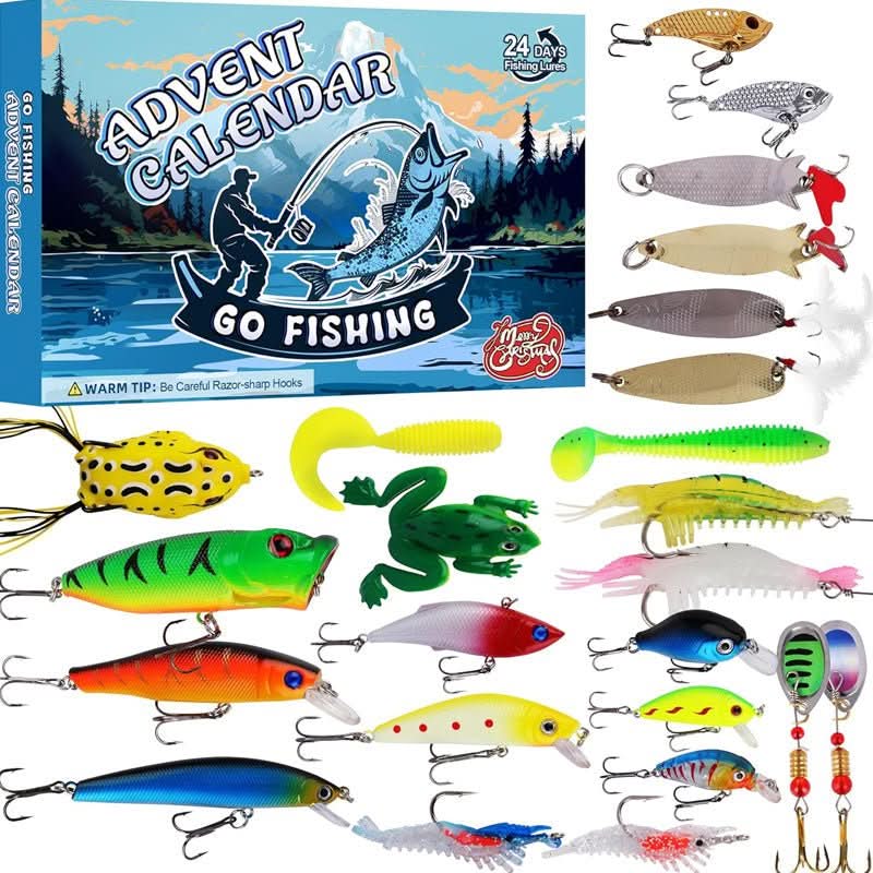 Fishing Advent Calendar 24-Day Tackle Surprise Set
