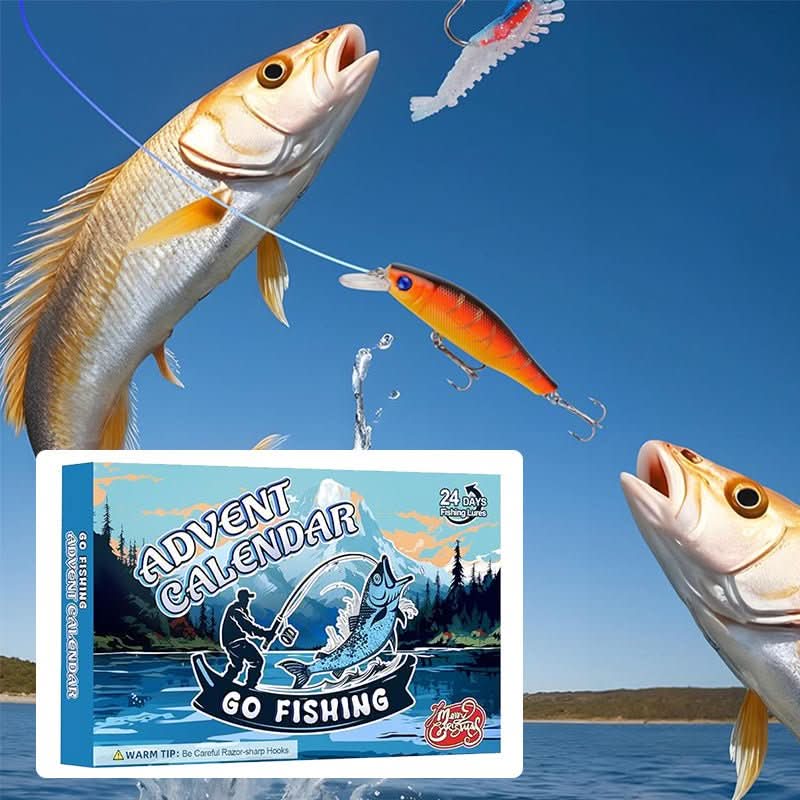 Fishing Advent Calendar 24-Day Tackle Surprise Set