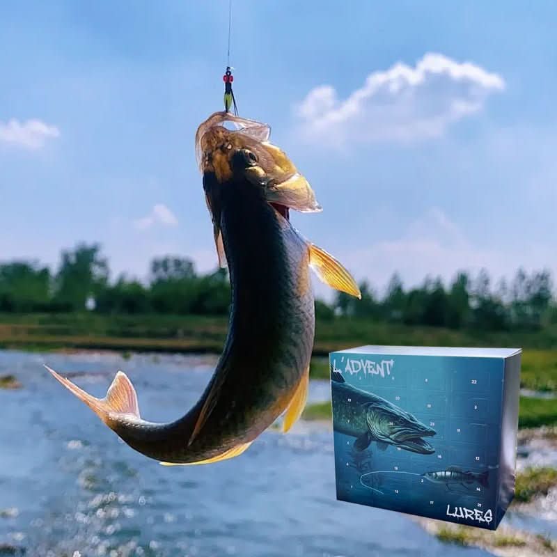 Fishing Advent Calendar 24 Unique Lures Freshwater & Saltwater