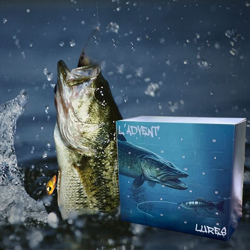 Fishing Advent Calendar 24 Unique Lures Freshwater & Saltwater