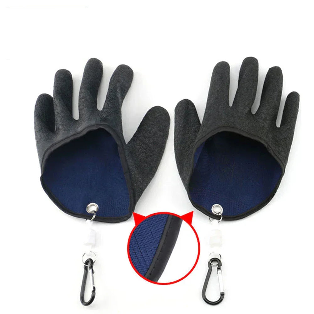 Fishing Gloves Full-Finger Cut-Resistant Latex-Coated