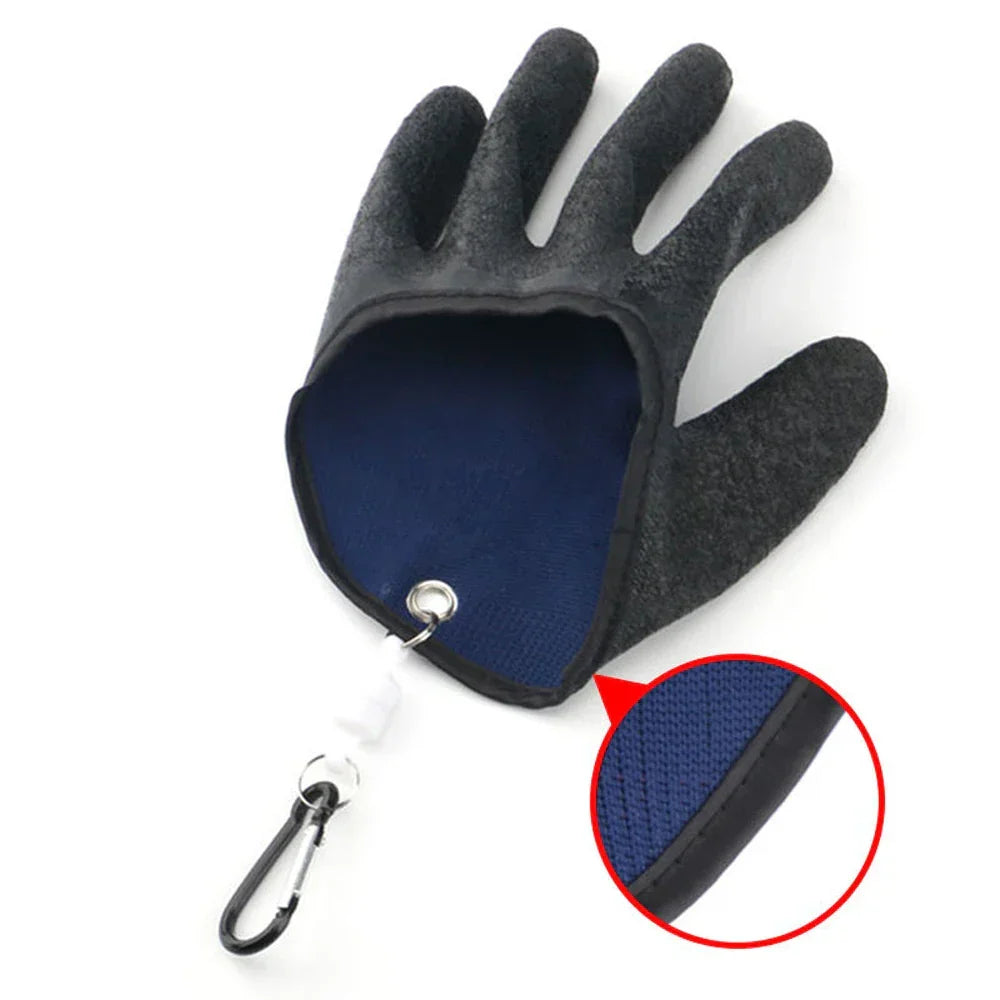 Fishing Gloves Full-Finger Cut-Resistant Latex-Coated