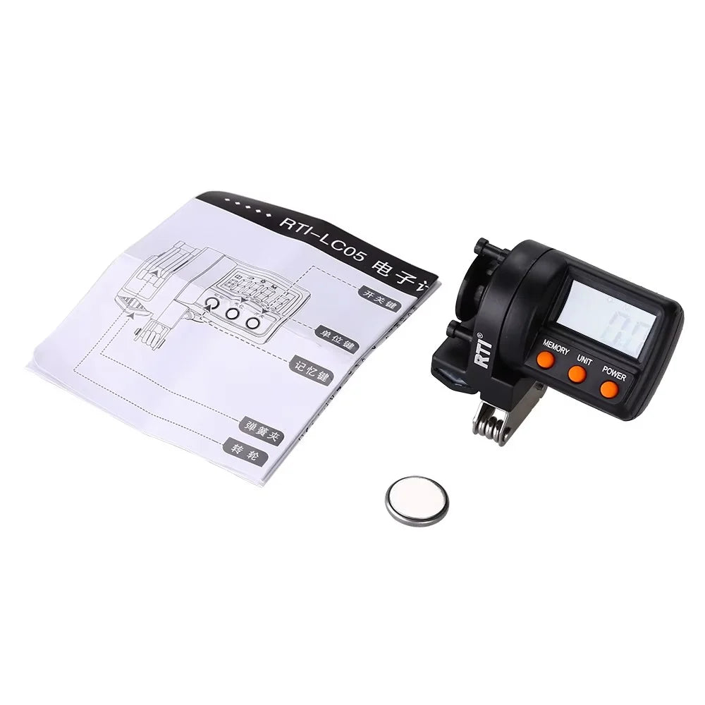 Fishing Line Counter Clip-On LED Display & Memory