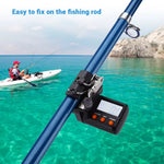 Fishing Line Counter LED Display Memory Clip-On Clamp