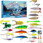 Fishing Lure Advent Calendar 24-Day Assorted Lure Set