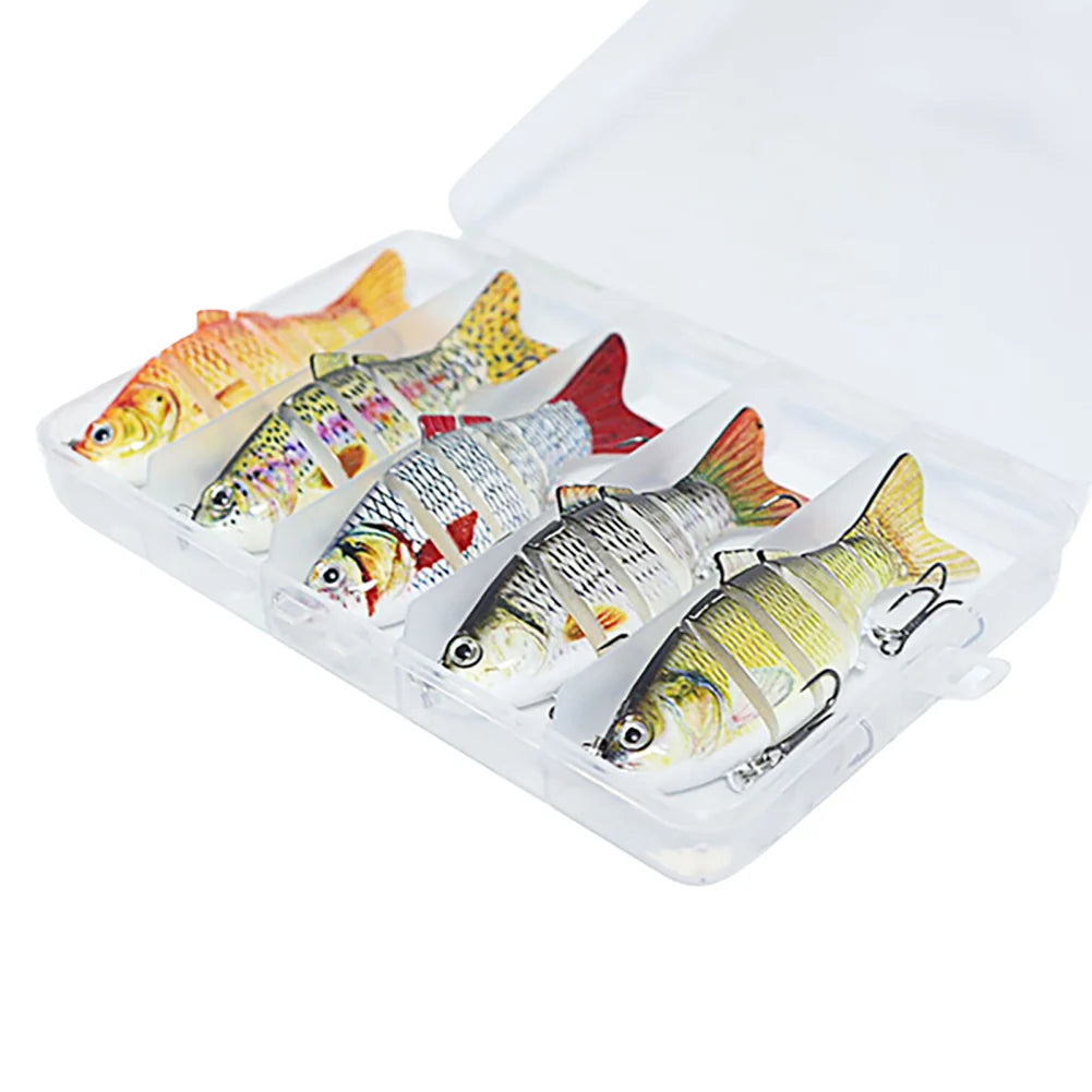 Fishing Lure Multi-Jointed Slow Sinking 3D Eyes