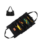 Fishing Reel Storage Bag Thick Canvas Grid Organizer Zippered