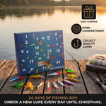 Fishing Tackle Advent Calendar 24 Compartments Assorted Lures