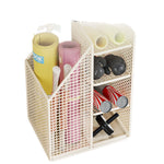 Fitness Equipment Storage Rack Vertical Mesh Multi-Compartment