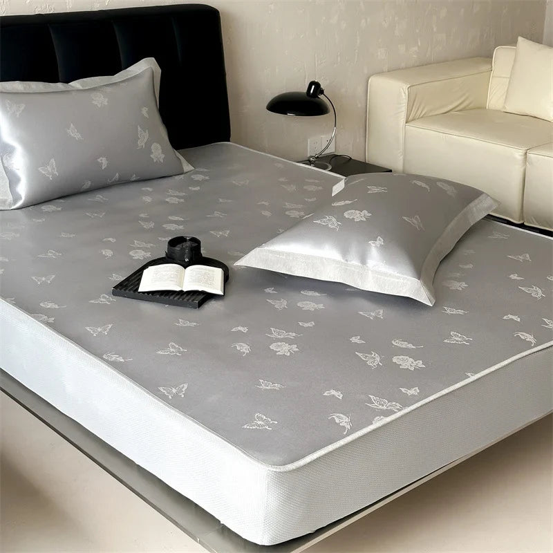 Fitted Sheet Jacquard Satin Reinforced Elastic Edges