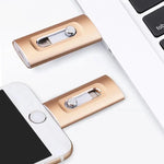 Flash Drive 3-in-1 Lightning USB-C USB-A Connectors