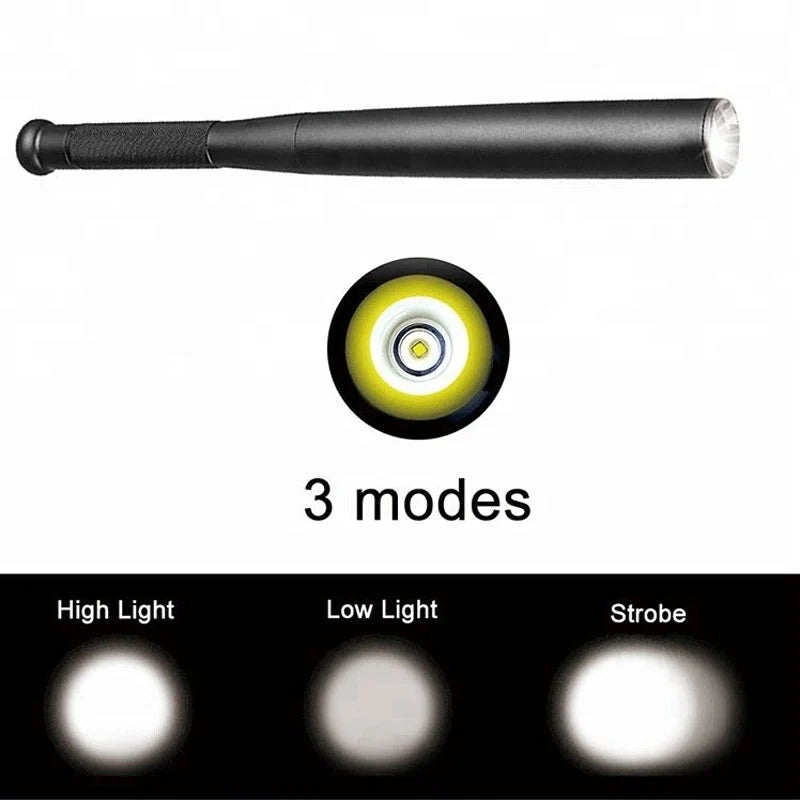 Flashlight Baseball Bat Design Aluminum Alloy Three Modes