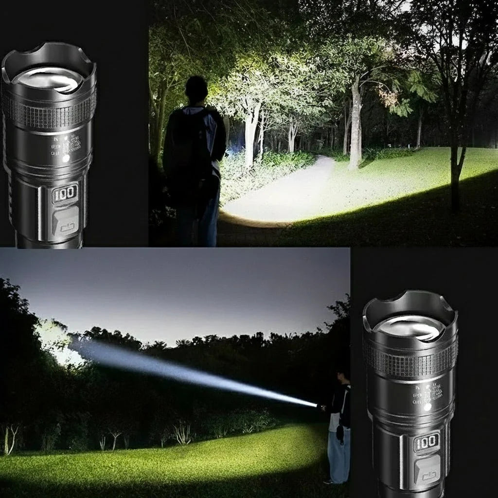 Flashlight & Lantern 30000 Lumens USB-C Rechargeable Water-Resistant