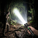 Flashlight Rechargeable USB-C Power Bank LCD Battery Display Adjustable Beam