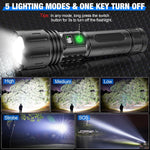 Flashlight Rechargeable Waterproof Power Bank Function
