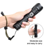 Flashlight USB Rechargeable 7000 Lumens Zoomable Beam