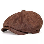 Flat Cap 100% Cotton Breathable Newsboy Design One Size Fits Most