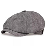 Flat Cap Cotton Newsboy Style Breathable One Size Fits Most