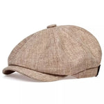 Flat Cap Cotton Newsboy Style Breathable One Size Fits Most
