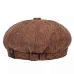 Flat Cap Cotton Newsboy Style Breathable One Size Fits Most