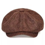 Flat Cap Cotton Newsboy Style Breathable One Size Fits Most