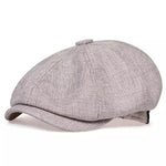 Flat Cap Cotton Newsboy Style Breathable One Size Fits Most