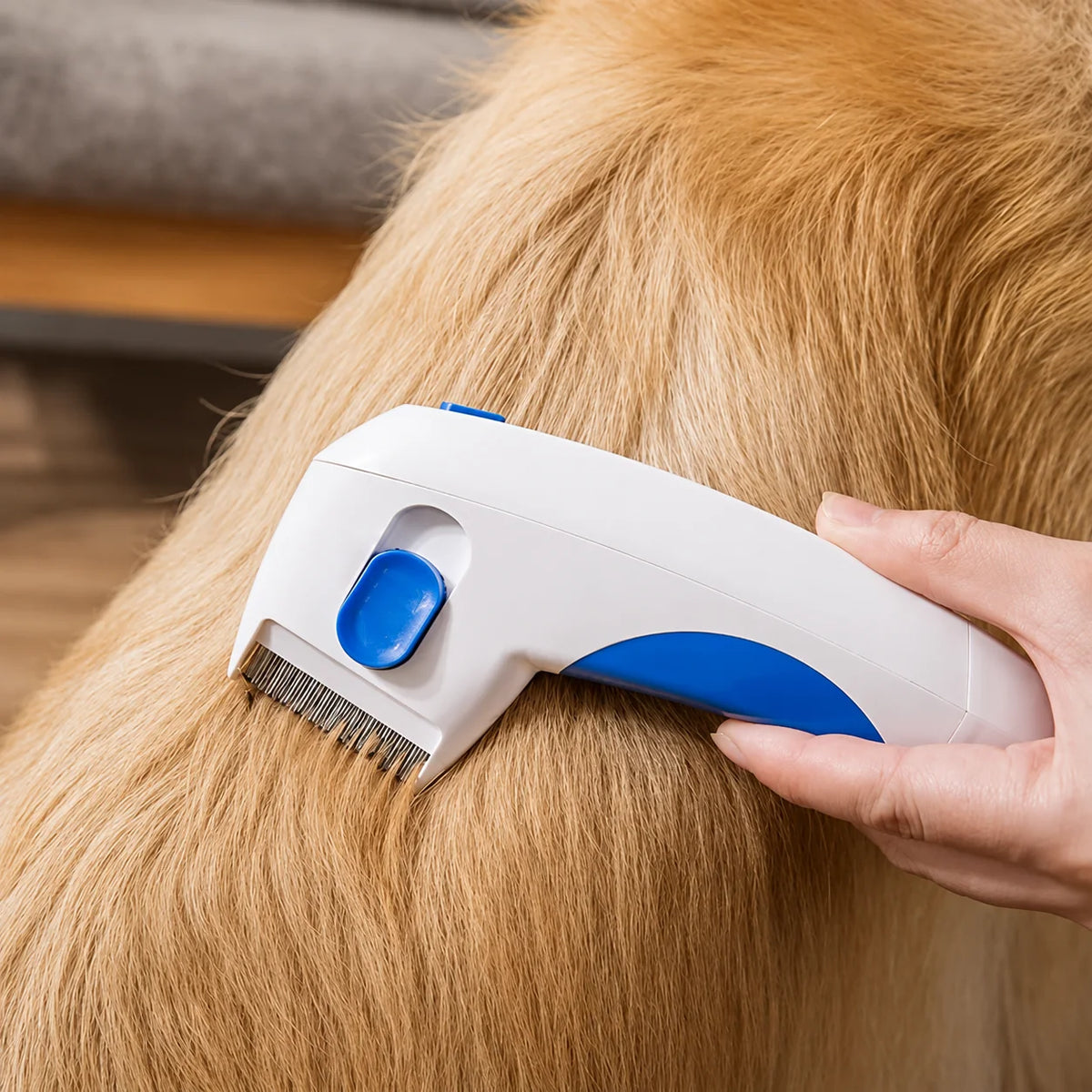 Flea Comb Battery-Powered Detachable Stainless Steel