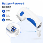 Flea Comb Battery-Powered Detachable Stainless Steel