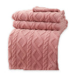 Fleece Blanket Double-Layer Machine-Washable Pilling-Resistant