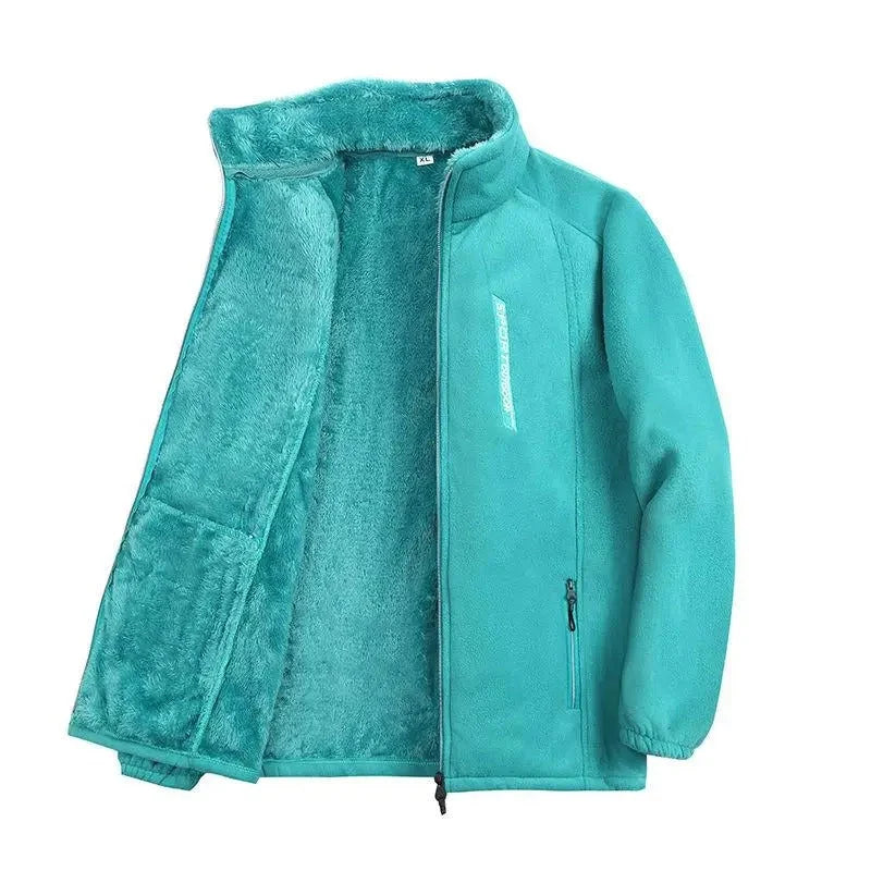 Fleece Jacket Full-Zip Lightweight Warm High Collar