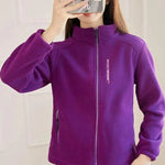 Fleece Jacket Full-Zip Lightweight Warm High Collar