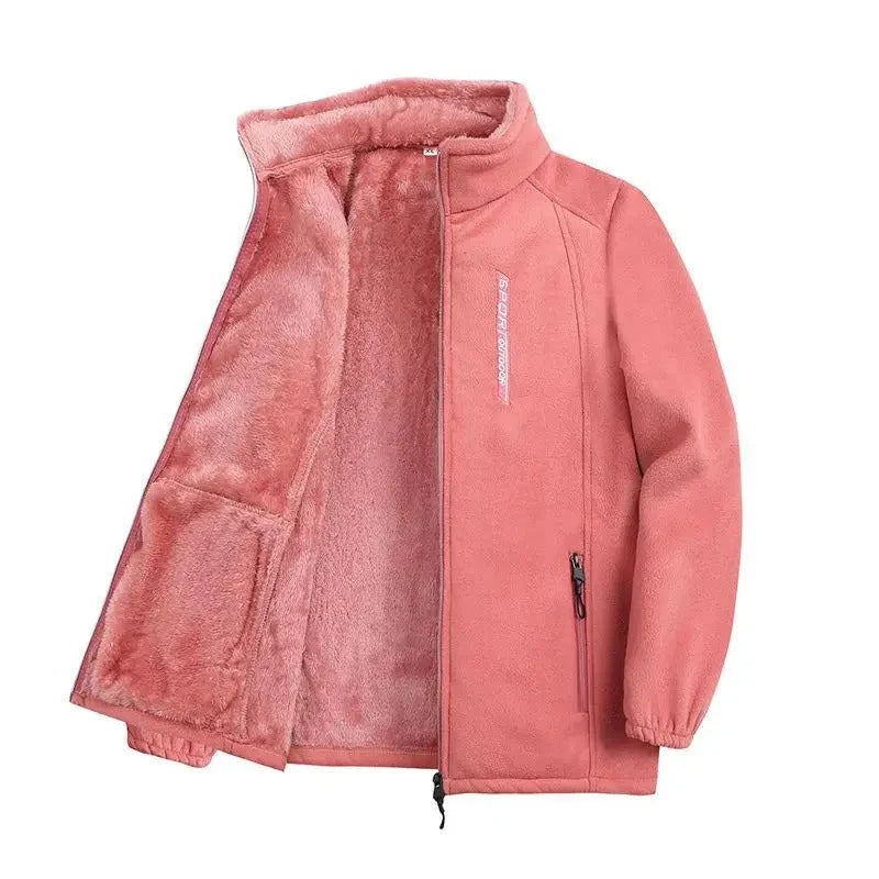 Fleece Jacket Full-Zip Lightweight Warm High Collar
