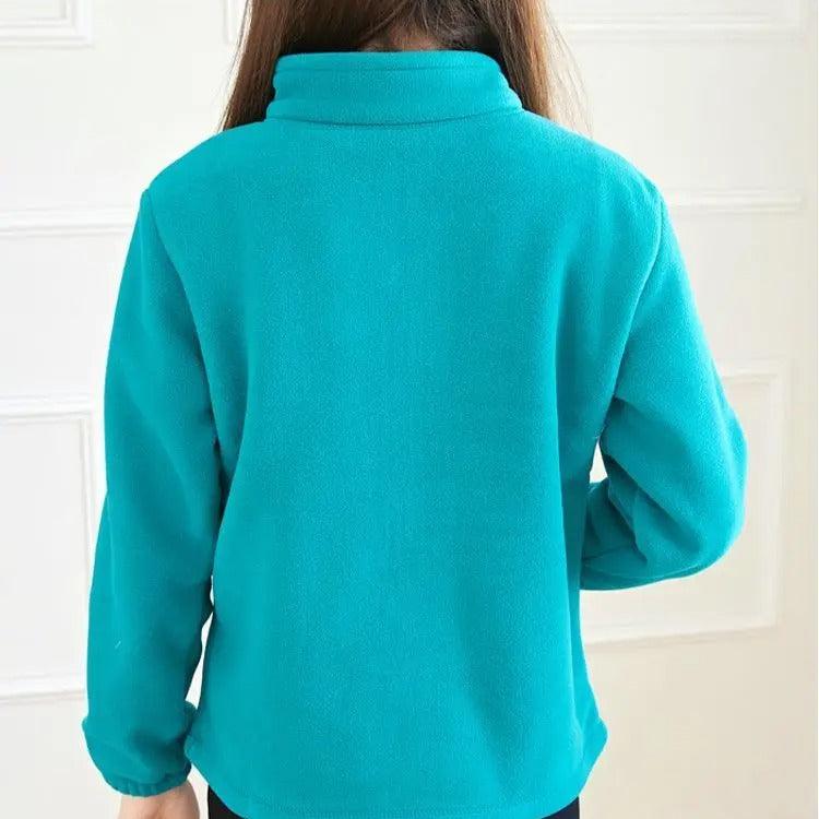 Fleece Jacket Full-Zip Lightweight Warm High Collar
