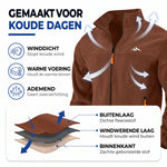 Fleece Jacket Windproof Full-Zip Stand Collar Zippered Pockets