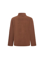 Fleece Jacket Windproof Full-Zip Stand Collar Zippered Pockets