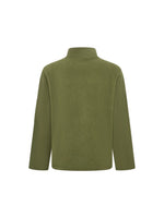 Fleece Jacket Windproof Full-Zip Stand Collar Zippered Pockets